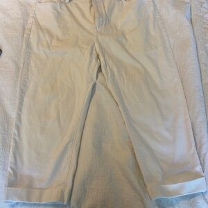 Womens white capris